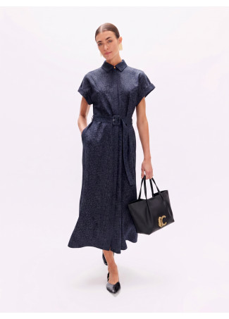 Langes Denim-Stil Kleid