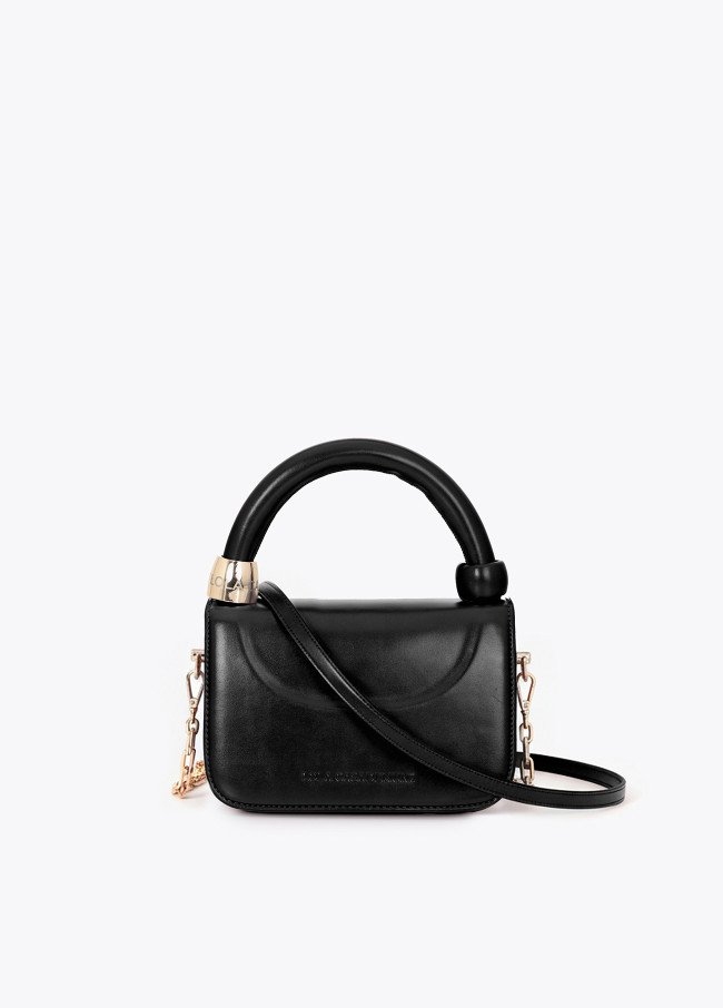 Mini Shoulder Bag with Cutout Ring Detail