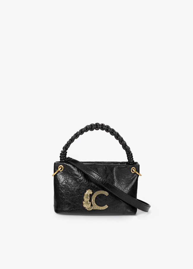 Small Shoulder Bag with Braided Handle Detail