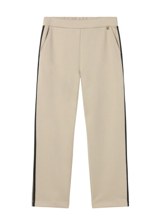 Calças jogger com detalhe de faixa lateral