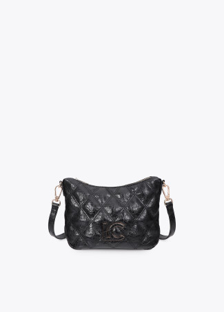 Sac bandoulière matelassé avec couture double et tirette tubulaire