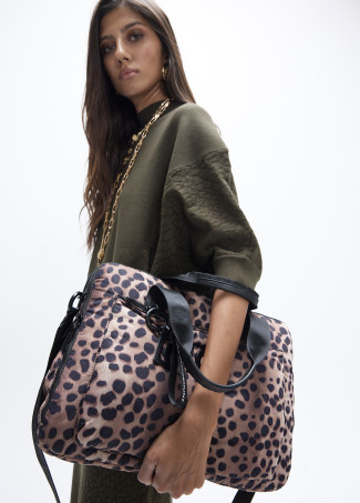 Malette pour Ordinateur en Nylon avec Imprimé Animal