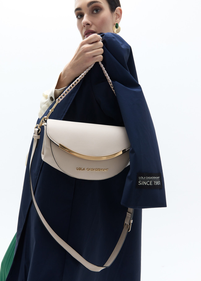Flap Crossbody with Metallic Detail