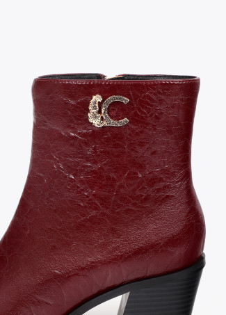 Booties mit Leopardenmuster-Effekt