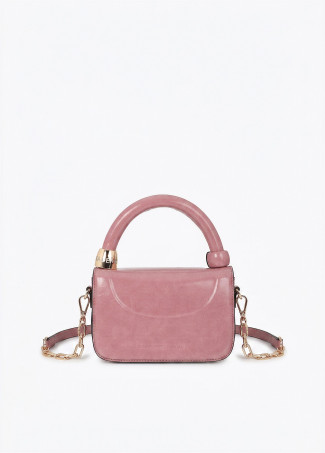 Mini Crossbody Bag with Pierced Ring Detail