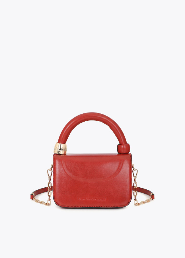 Mini Crossbody Bag with Pierced Ring Detail