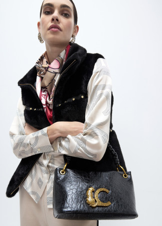 Small Shoulder Bag with Braided Handle Detail