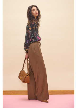 Camisa Regular com Estampas Animal Print e Florais