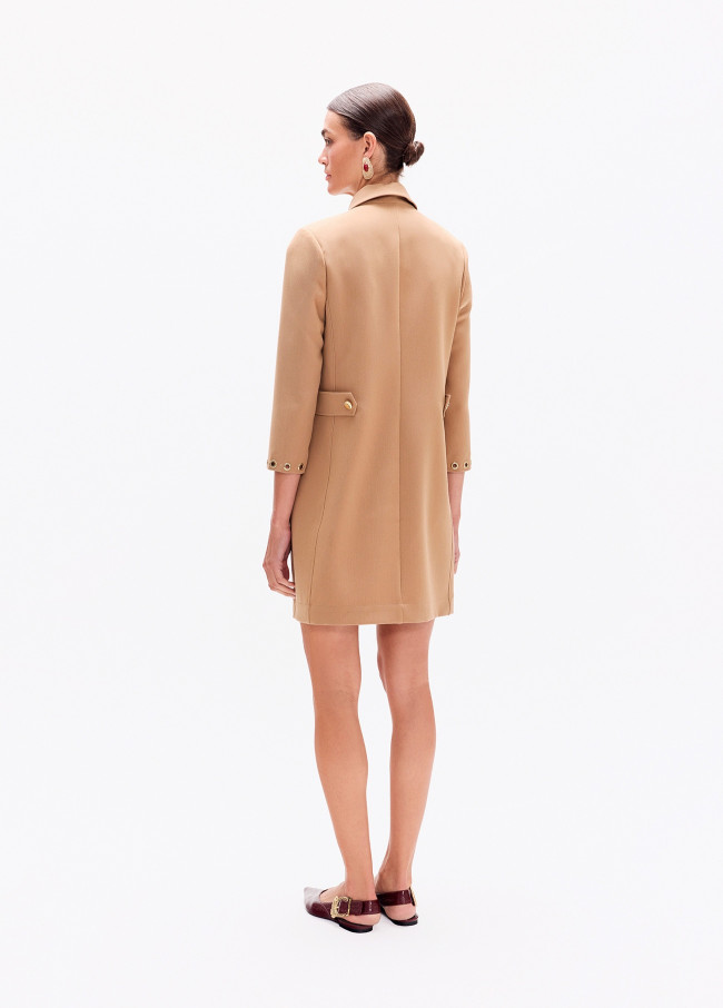 Vestido corto eyelets