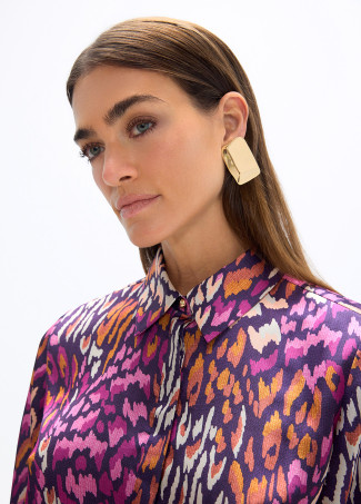 Purple Animal Print Shirt