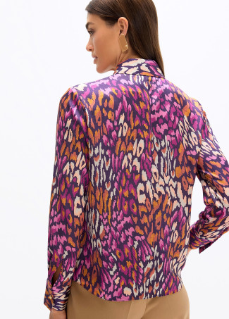 Purple Animal Print Shirt