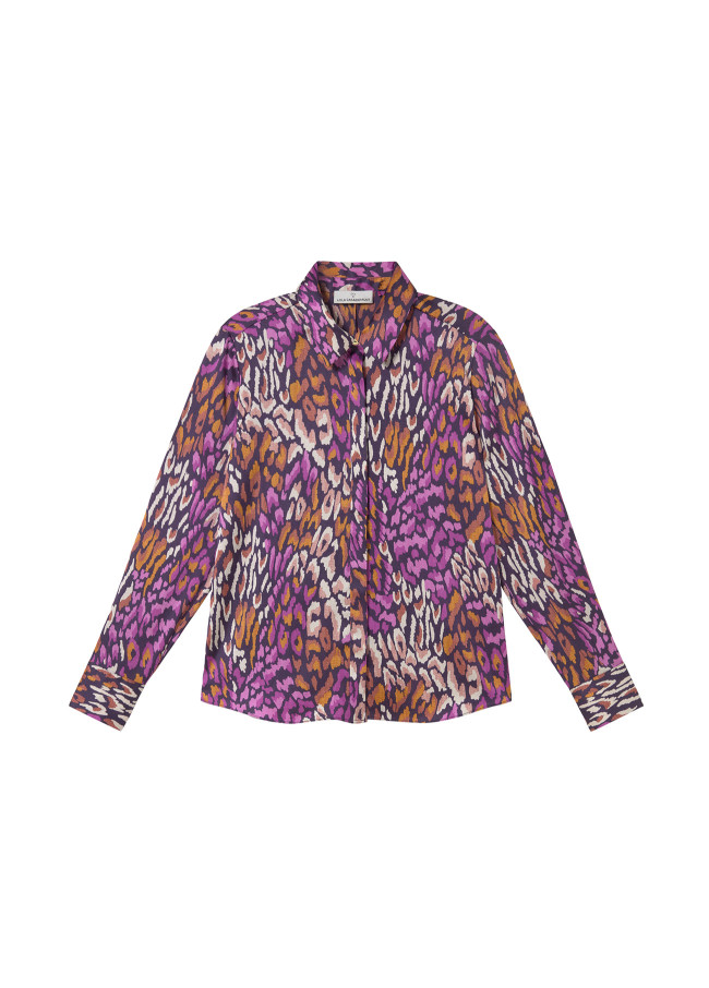 Purple Animal Print Shirt