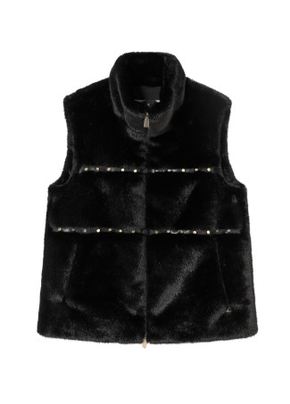 Chaleco con detalles metálicos