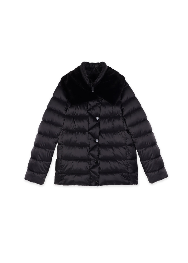 Short Anorak with Double Collar