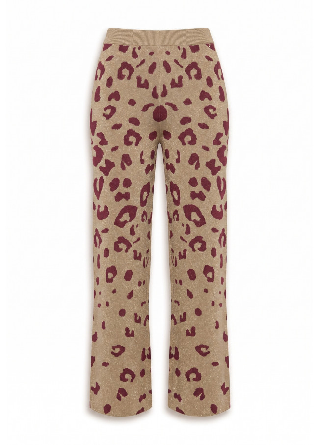 Jacquard-Hose mit Kuhmuster