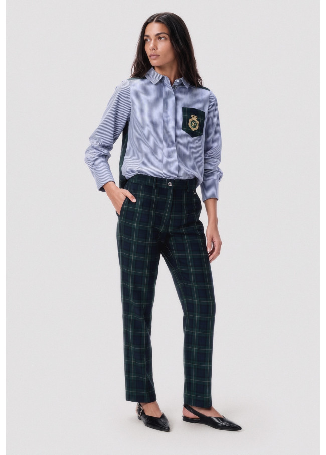 Pantalón cuadro escocés