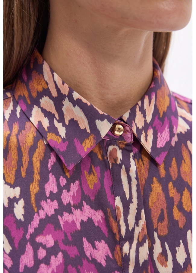Purple Animal Print Shirt