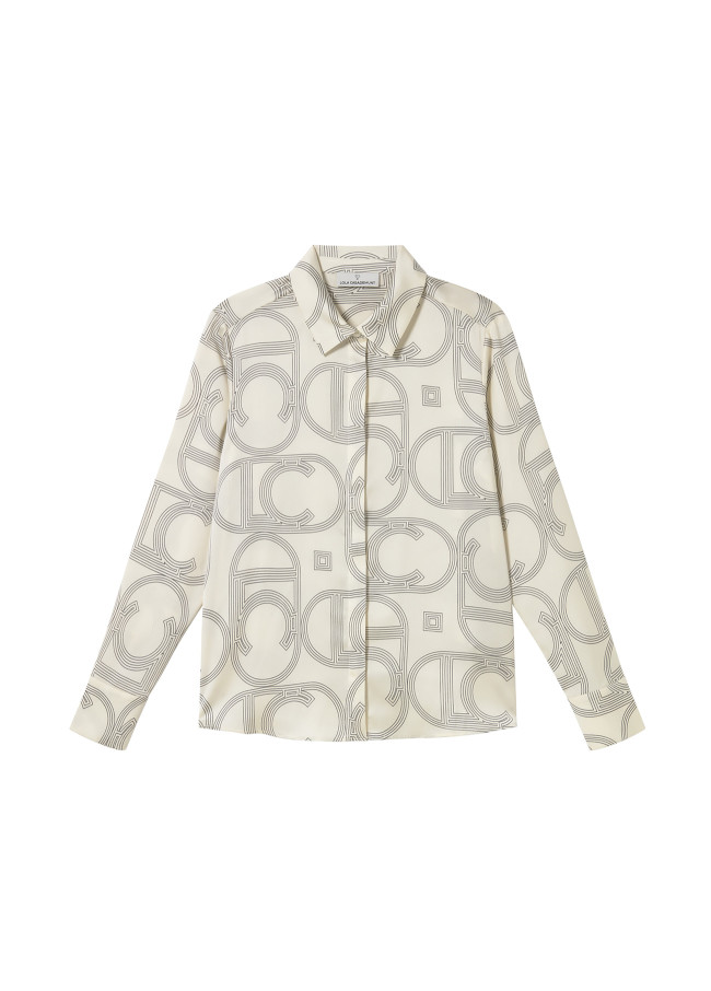 Cream Logo Shirt