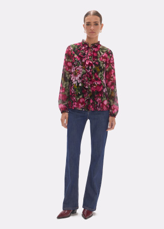 Floral Print Georgette Blouse