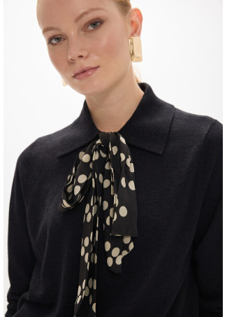 Scarf Detail Sweater