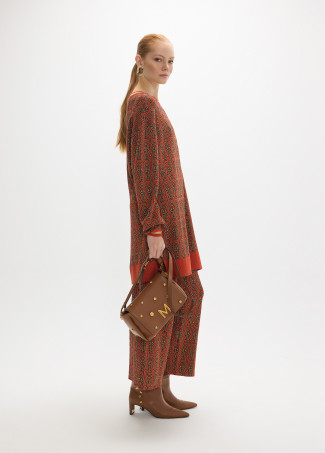Jacquard Knit Logomania Pants