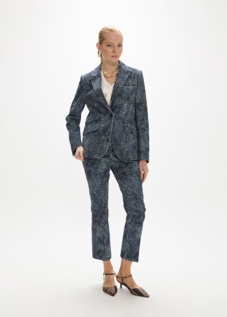 Pantalón micro pana estampado