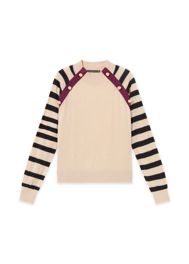 Striped Contrast Jumper