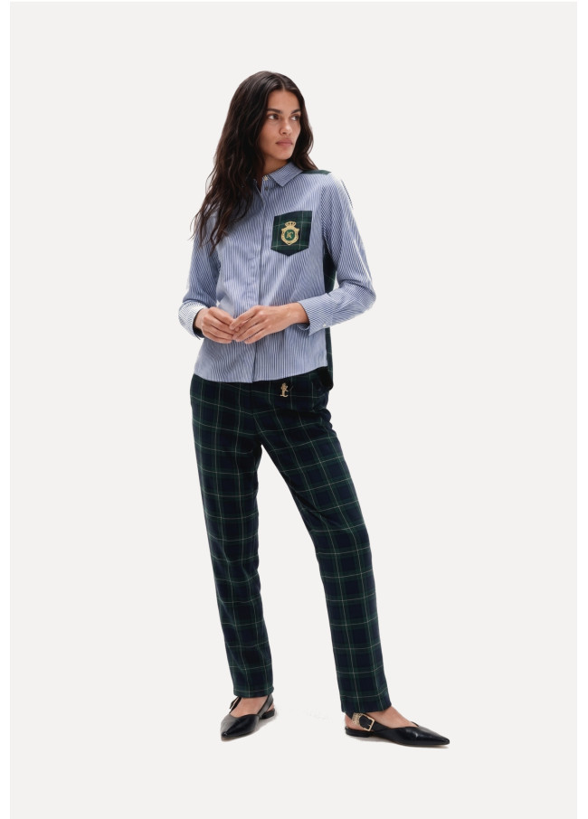 Karierte Barcelona Fit Hose