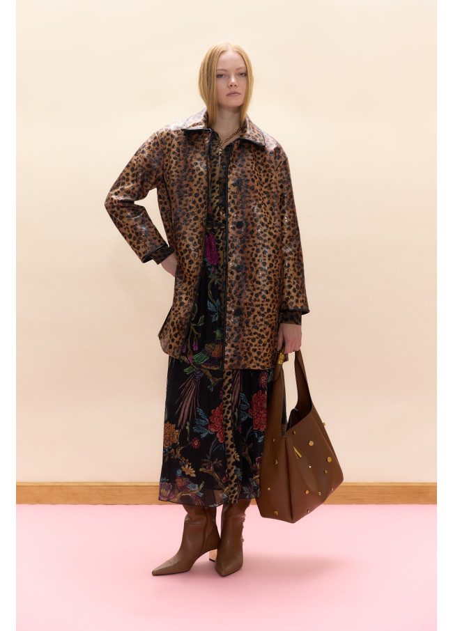 Abrigo animal print