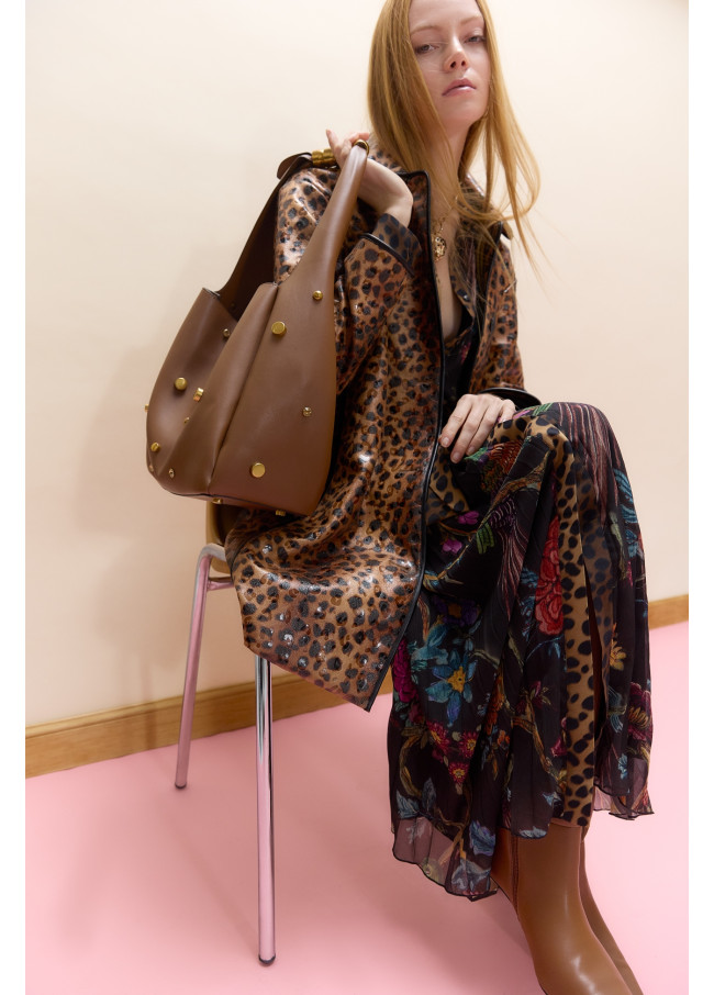Abrigo animal print