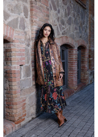 Abrigo animal print