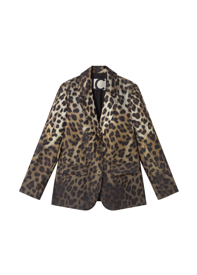 Americana estampado leopardo degradé