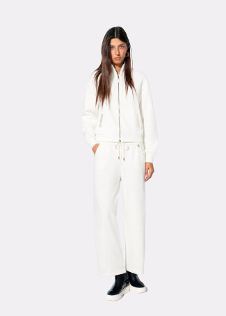 Basic Offene Sweatshirt mit Strass Detail