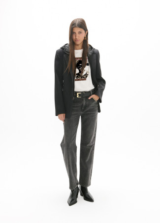 Kurzarm-Shirt mit Druck Lola